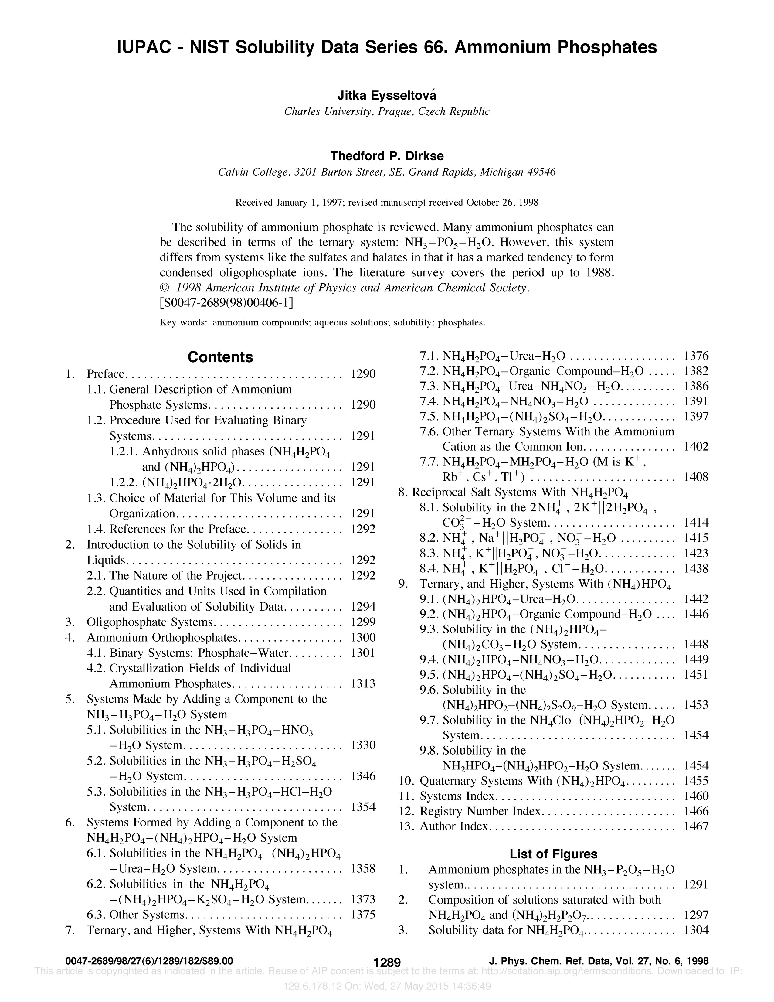 volume cover page